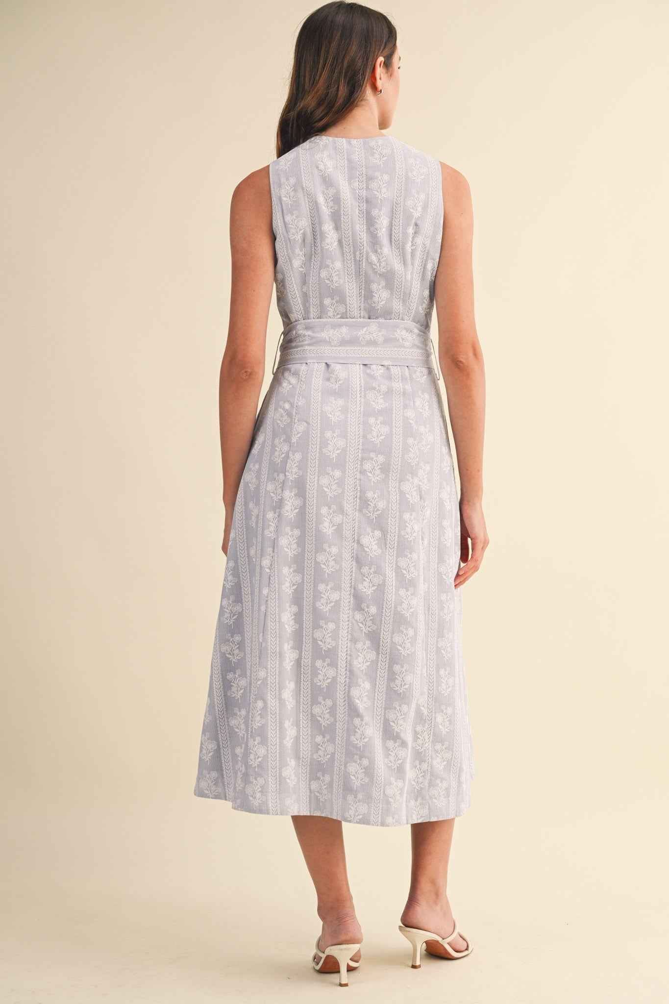 The Monica Floral Button Down Dress