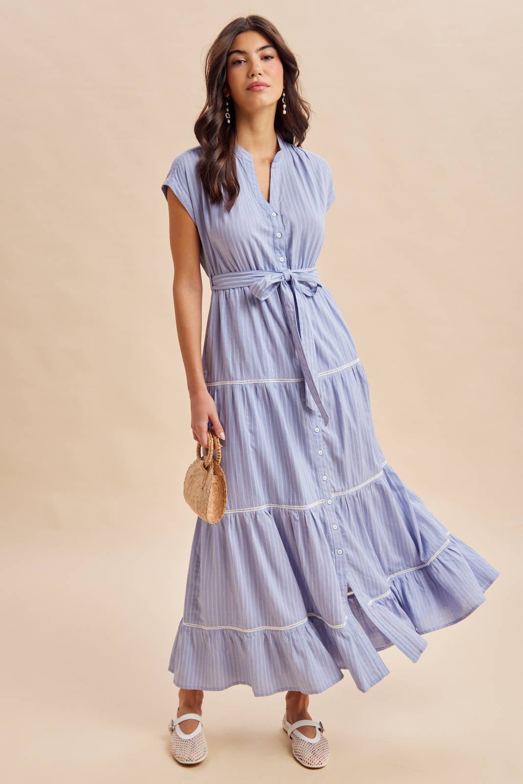 The Nancy Button Down Maxi Dress