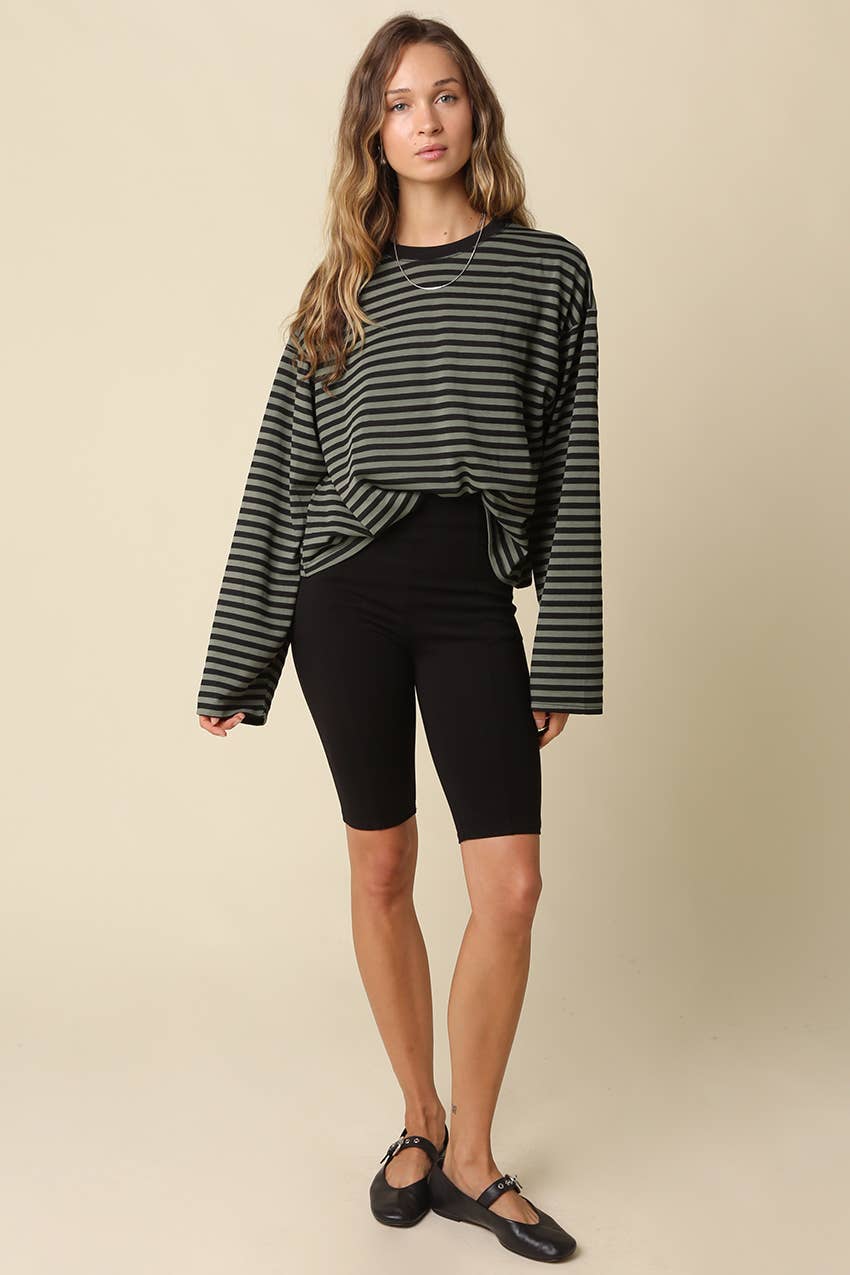 The Rocky Stripe Lounge Top