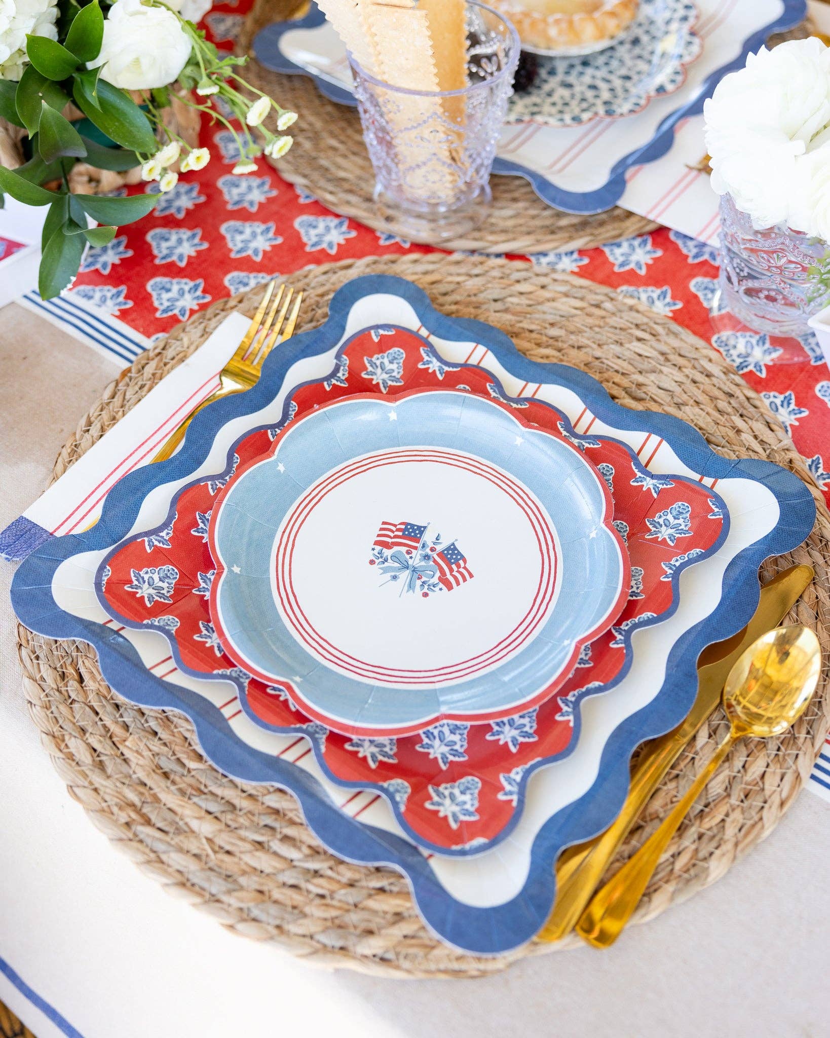 Flag Paper Plate
