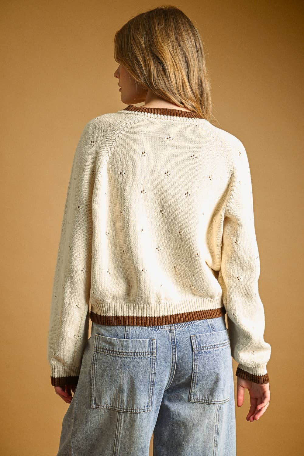 The Deidric Pointelle Knit Cardigan