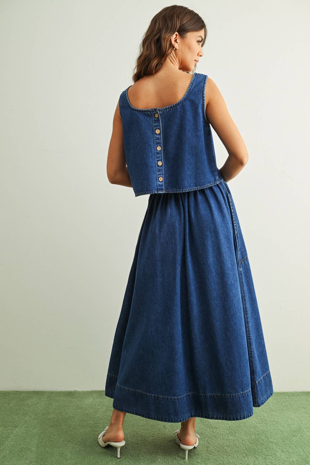 The Ellarae Denim Skirt