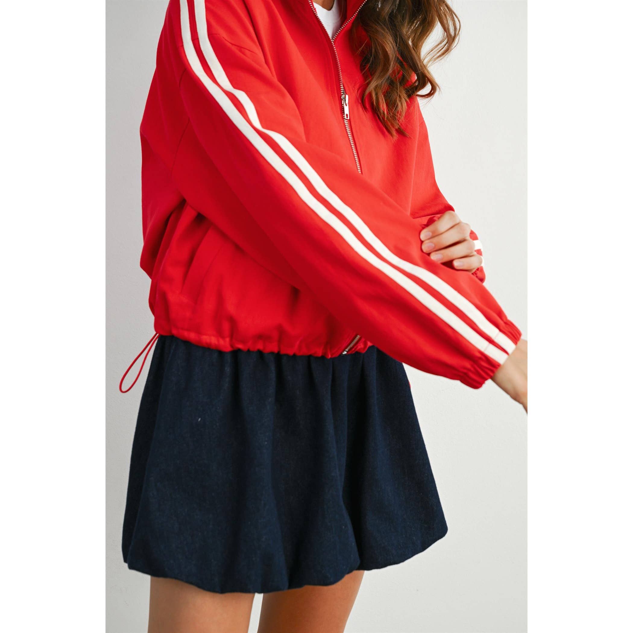 The Travis Striped Zip-Up Jacket