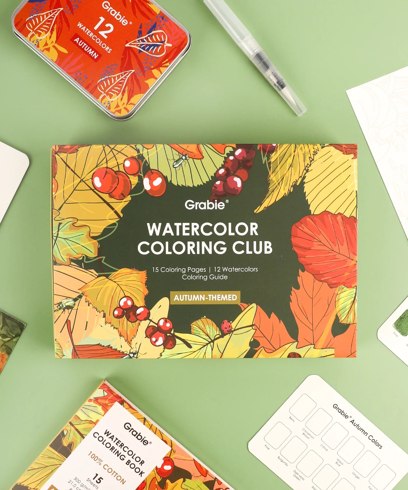 Themed Watercolor Coloring Club Box