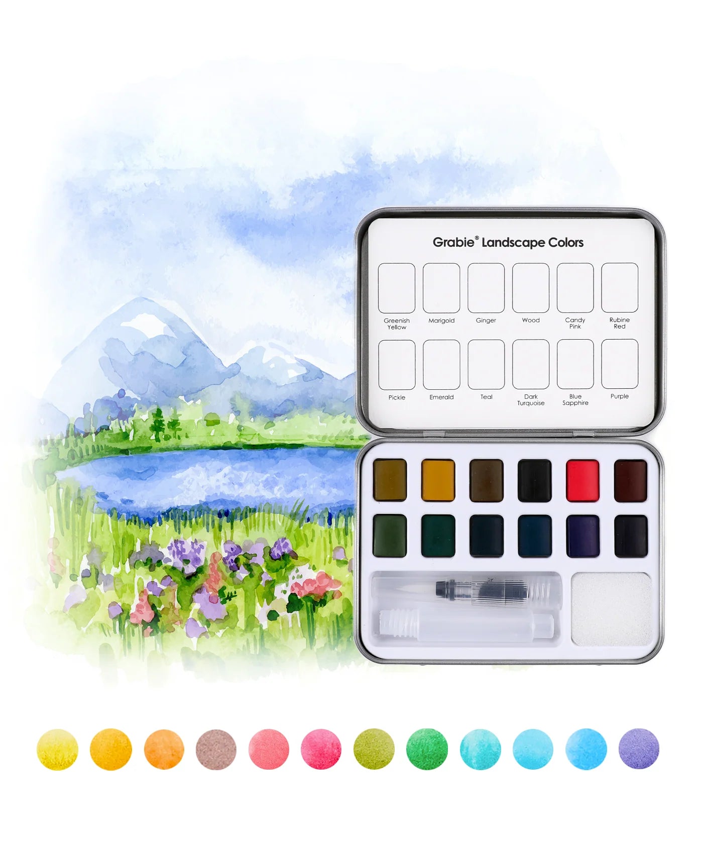 Themed Watercolor Coloring Club Box