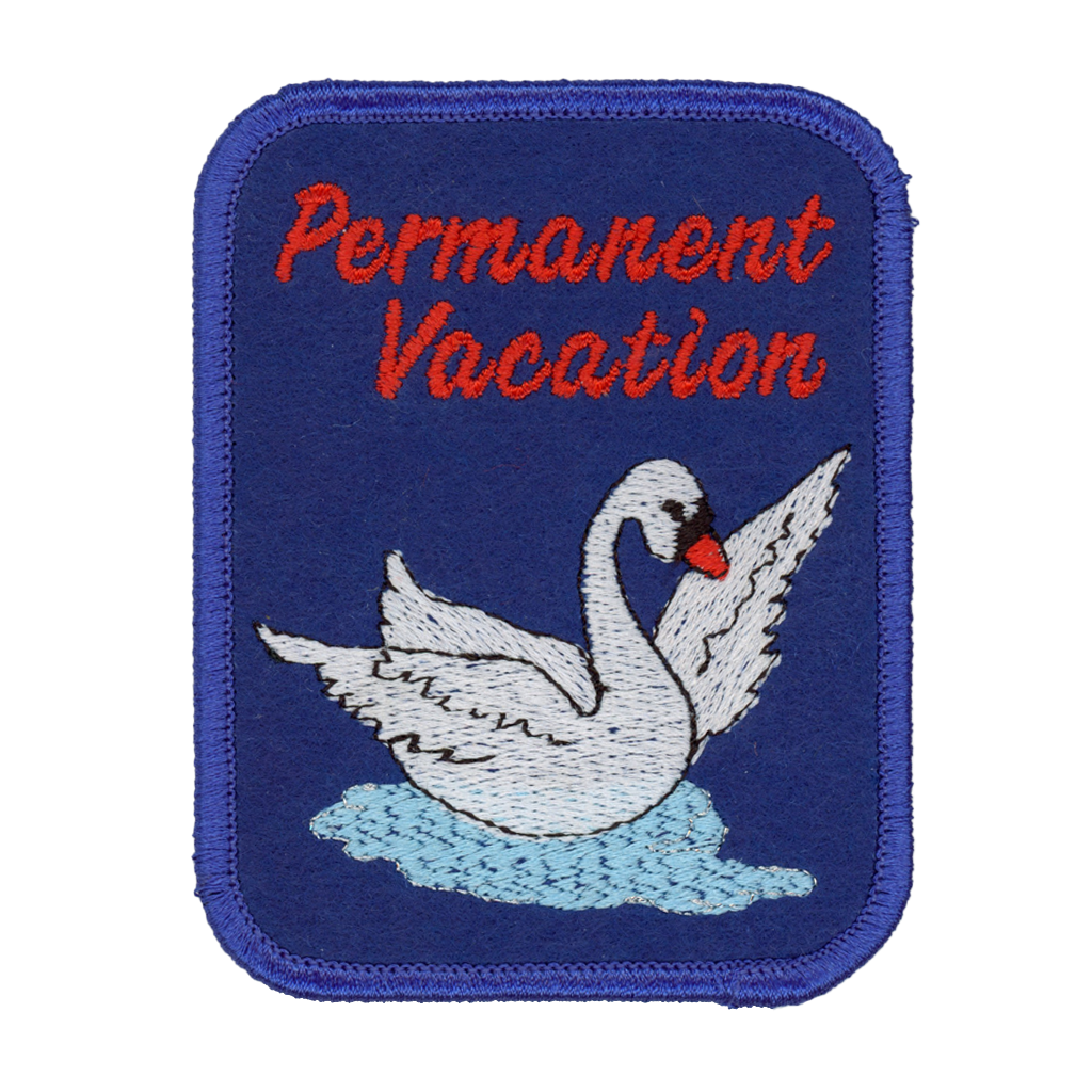Iron on Patch: Permanent Vacation