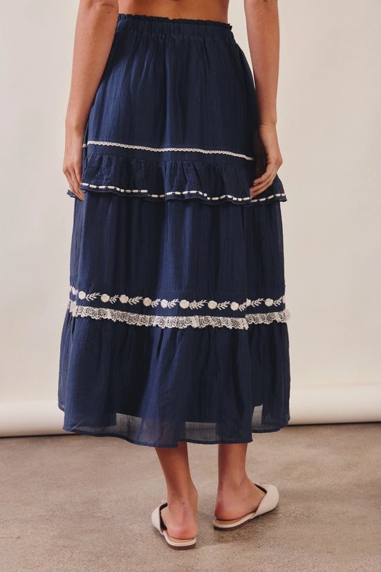 The Maya Tiered Maxi Skirt