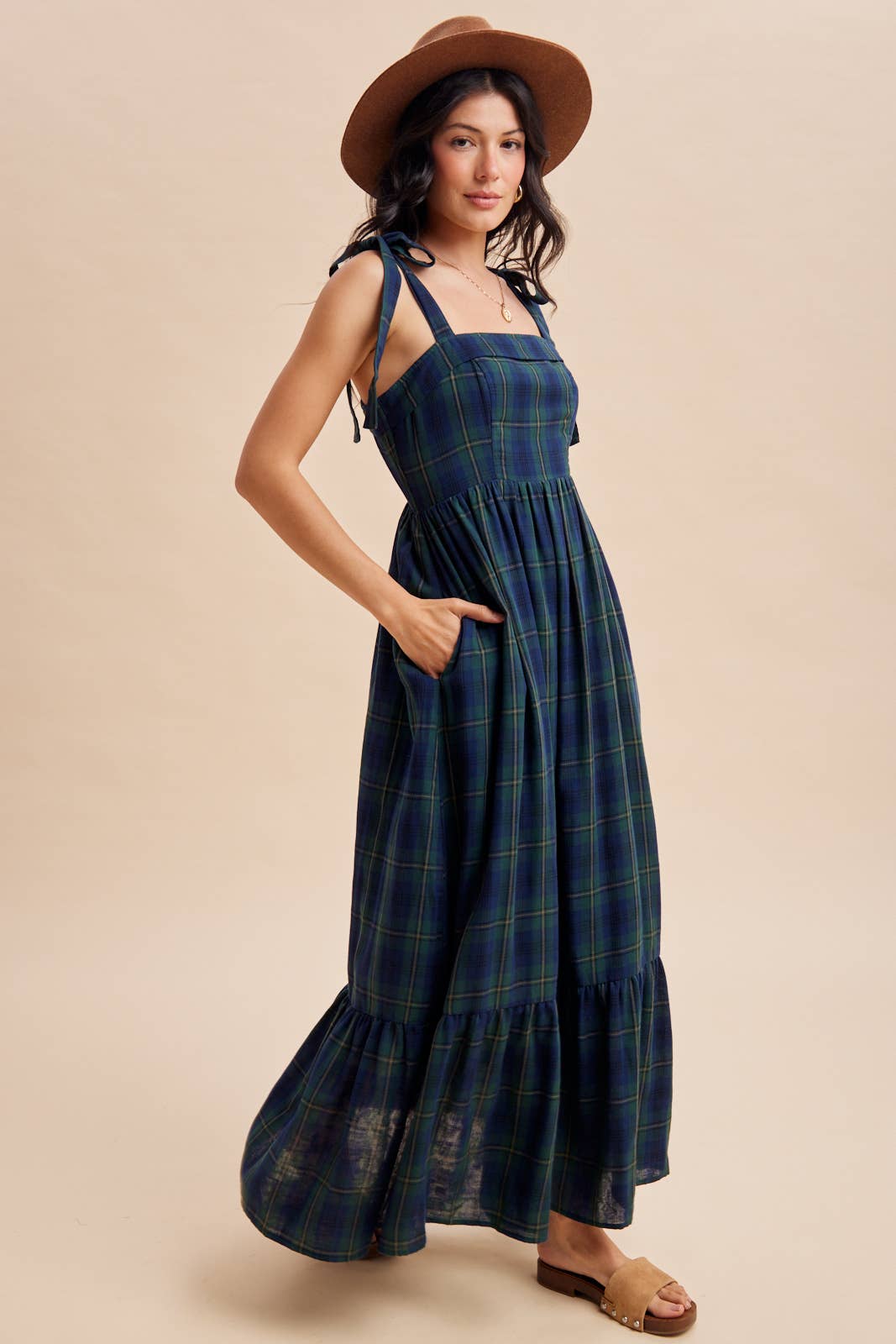 The Tally Tartan Maxi Dress