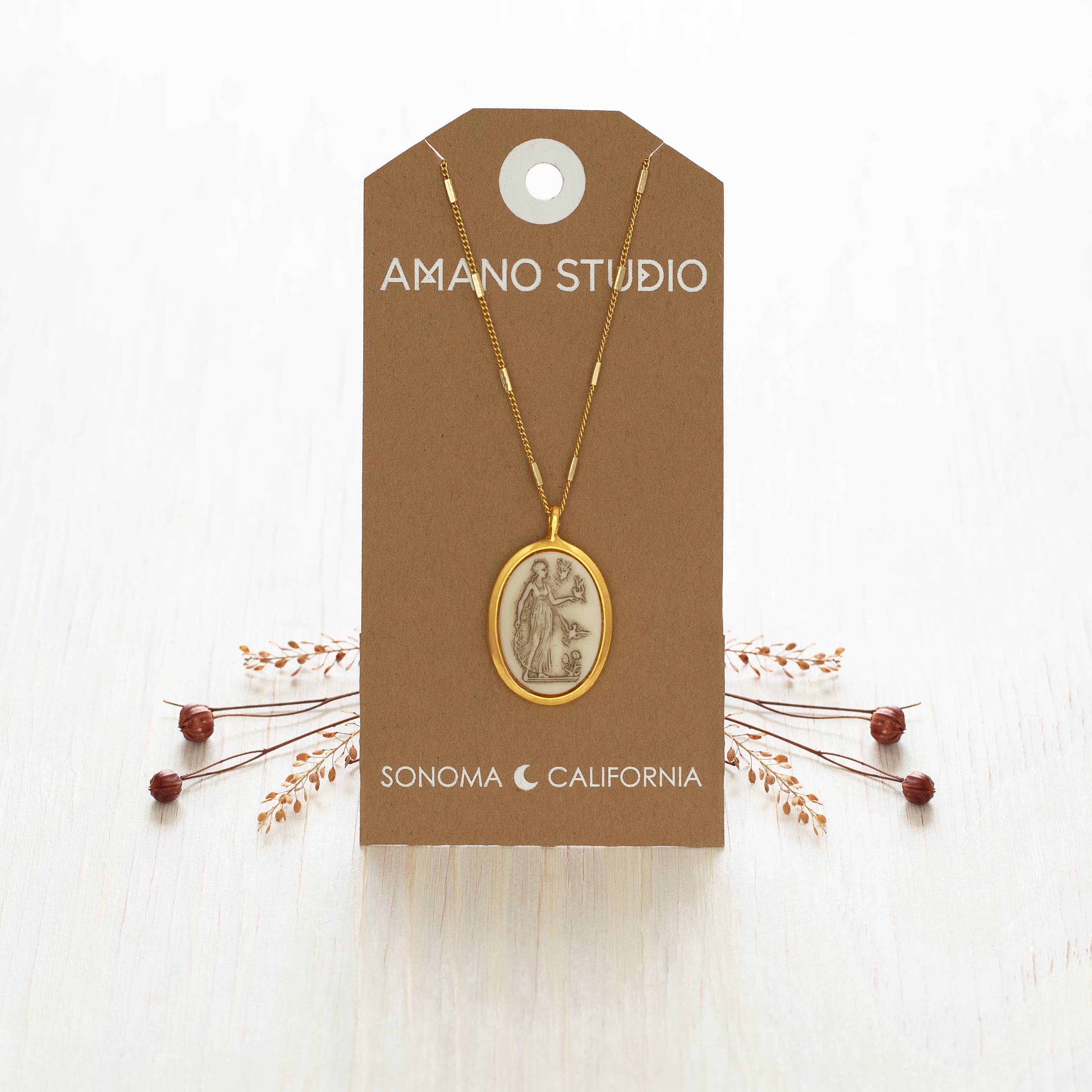 Aphrodite  Vintage Cameo Necklace