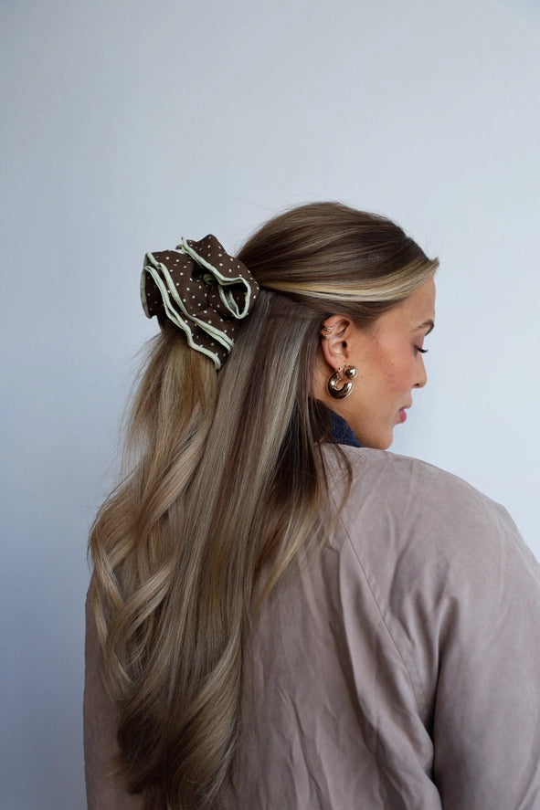 Polka Dot Corset Scrunchie