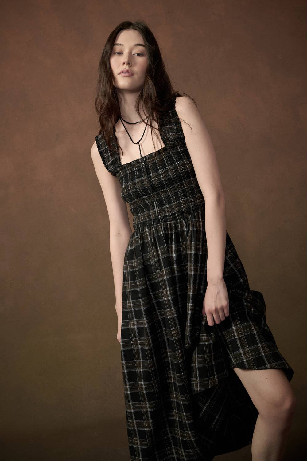 The Claflin Plaid Dress