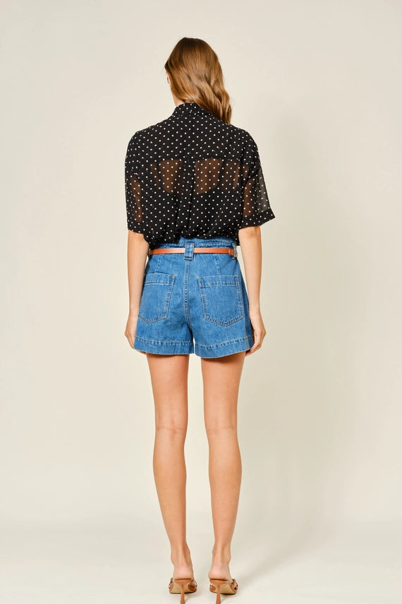 The Regina Dot Blouse