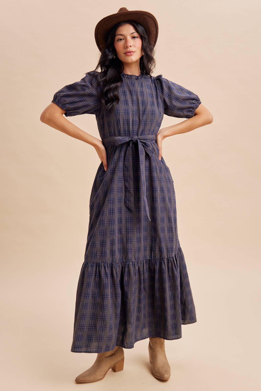 The Scout Plaid Maxi Dress