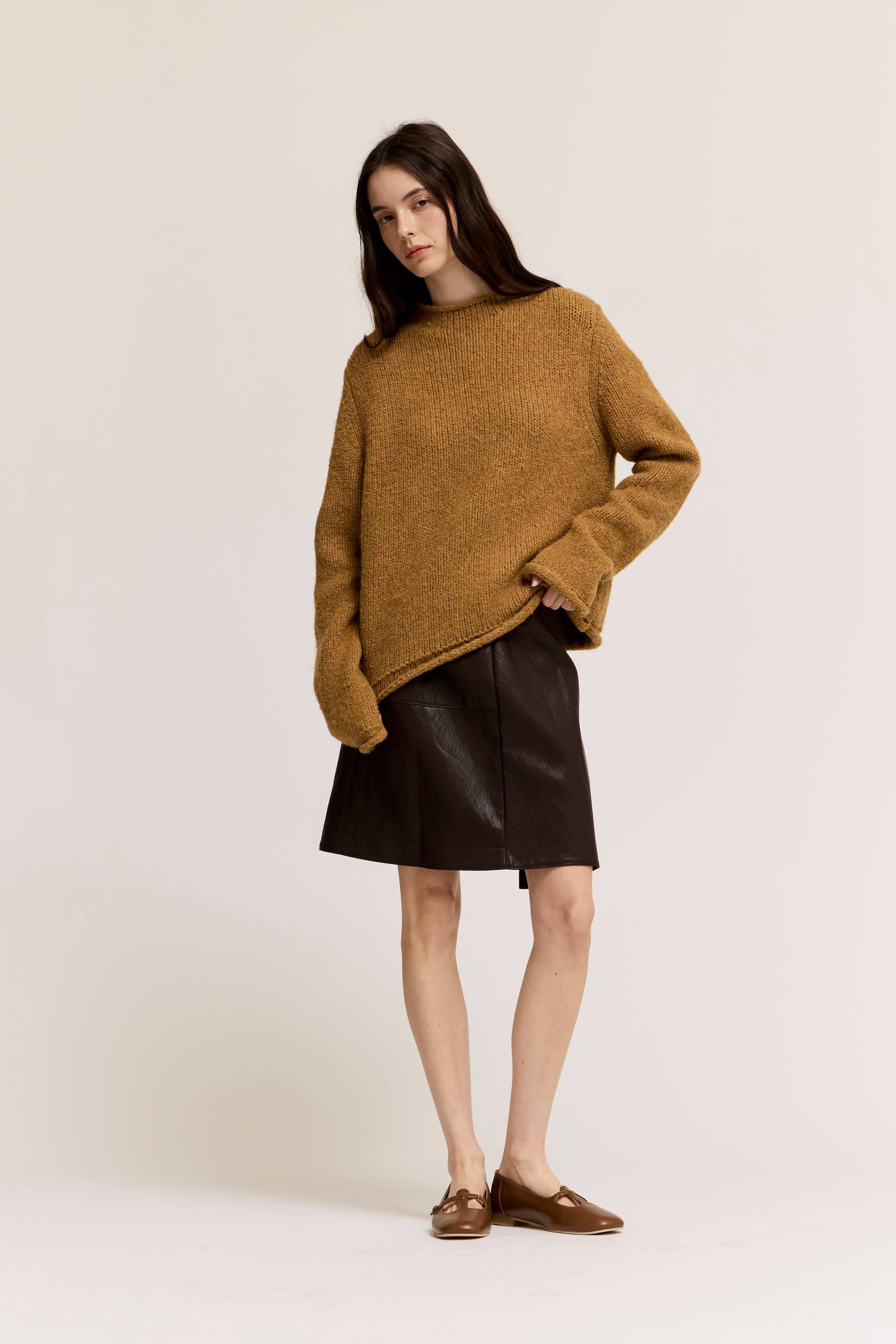 The Juno Rolled Edge Sweater