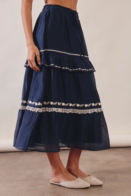 The Maya Tiered Maxi Skirt