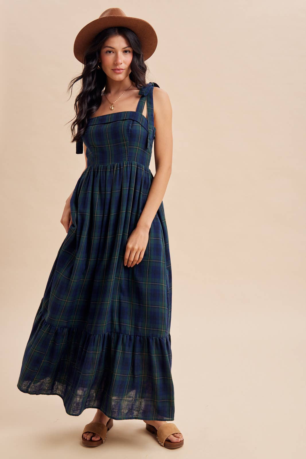 The Tally Tartan Maxi Dress