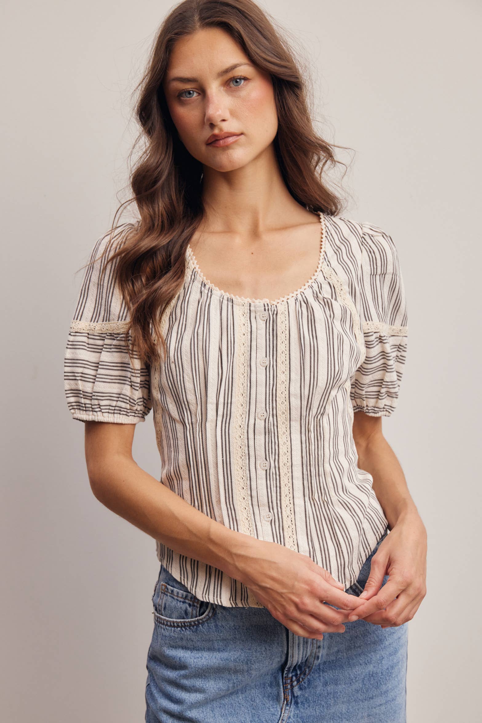 The Rory Stripped Blouse