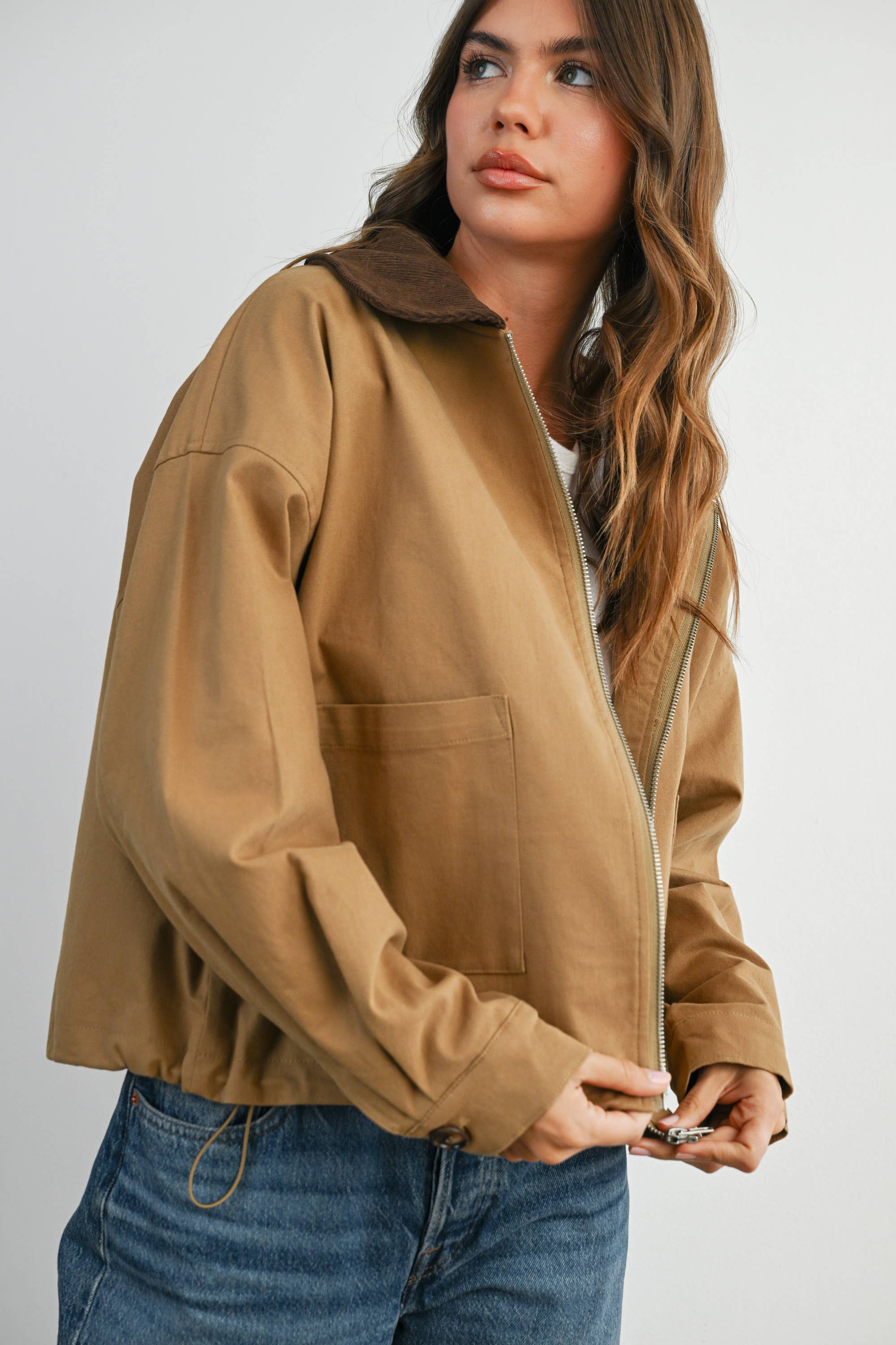 The Johnny Collared Zip-Up Jacket