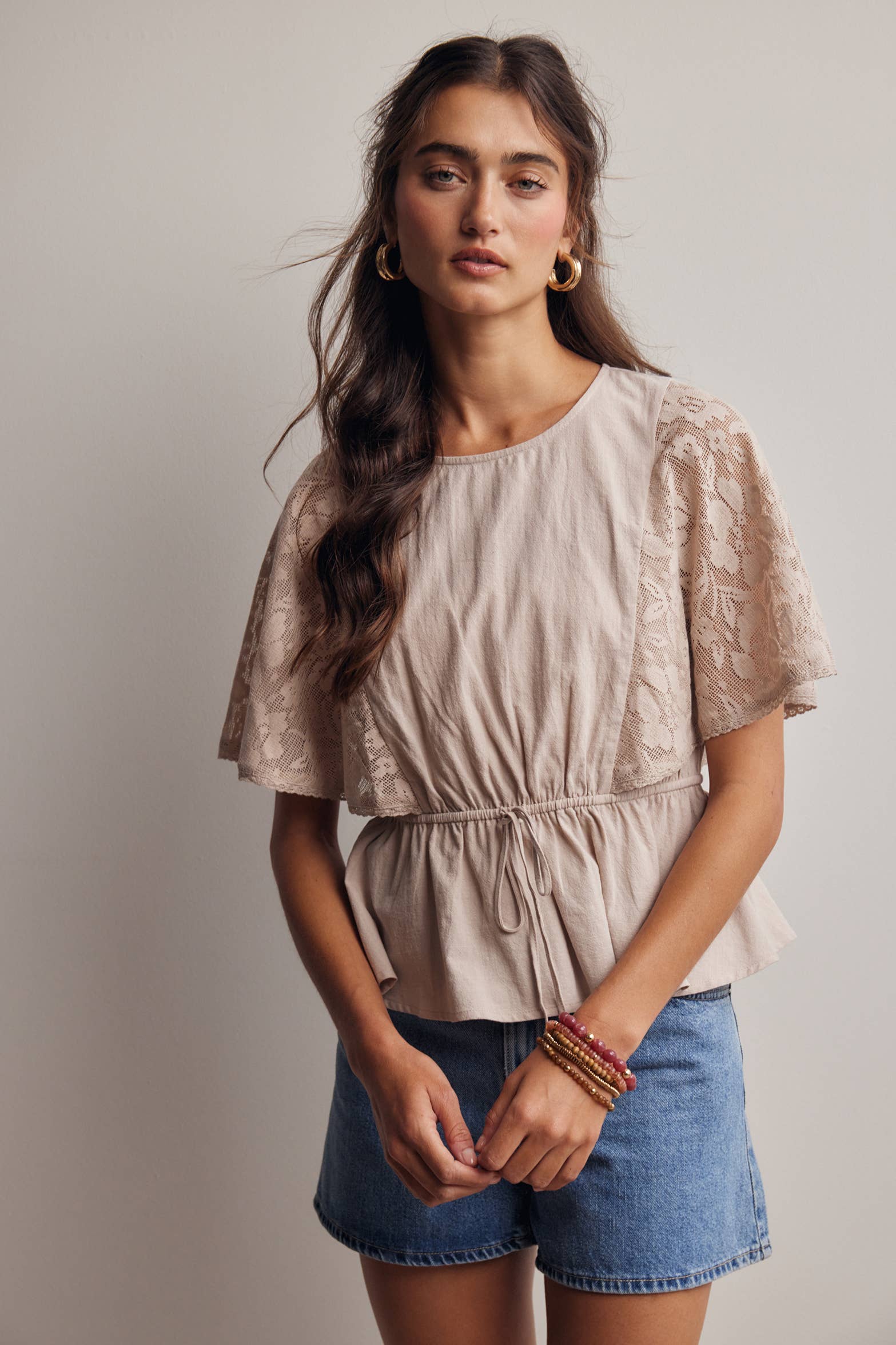 The Iris Peplum Top