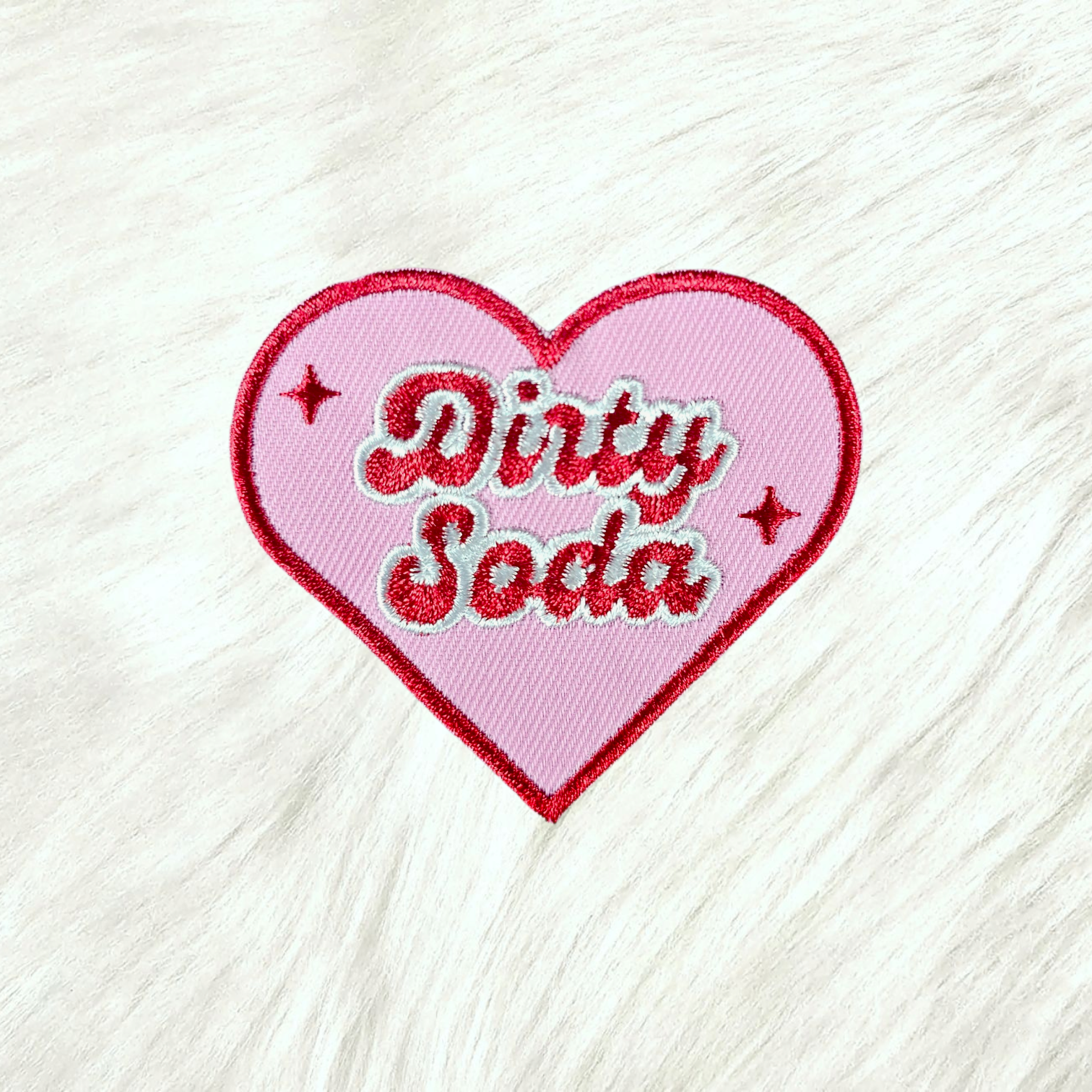 Iron on Patch: Dirty Soda Heart