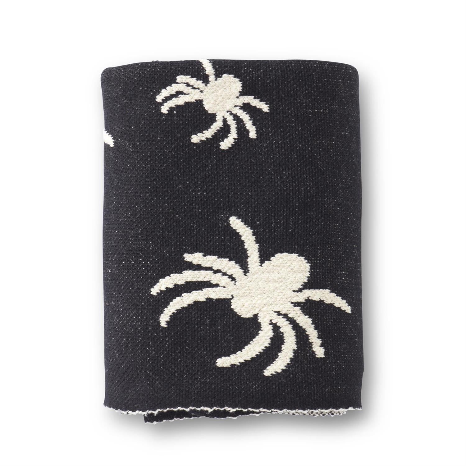 Cotton Knit Spider Throw Blanket