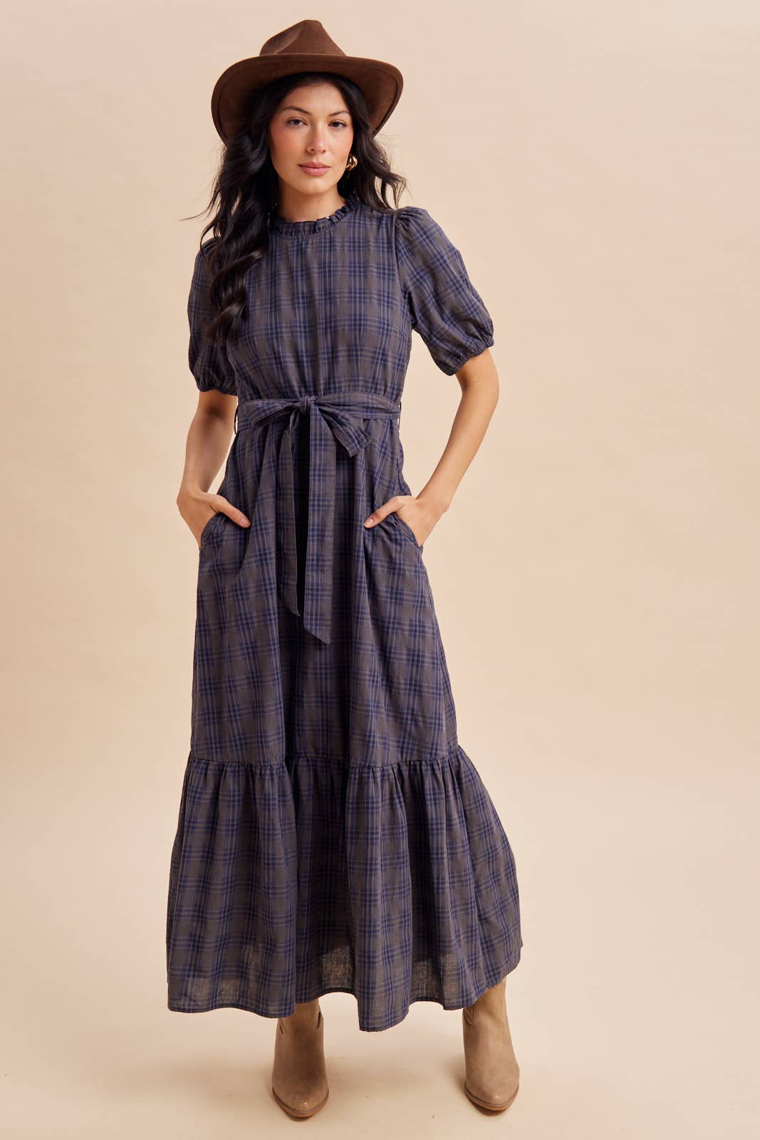 The Scout Plaid Maxi Dress