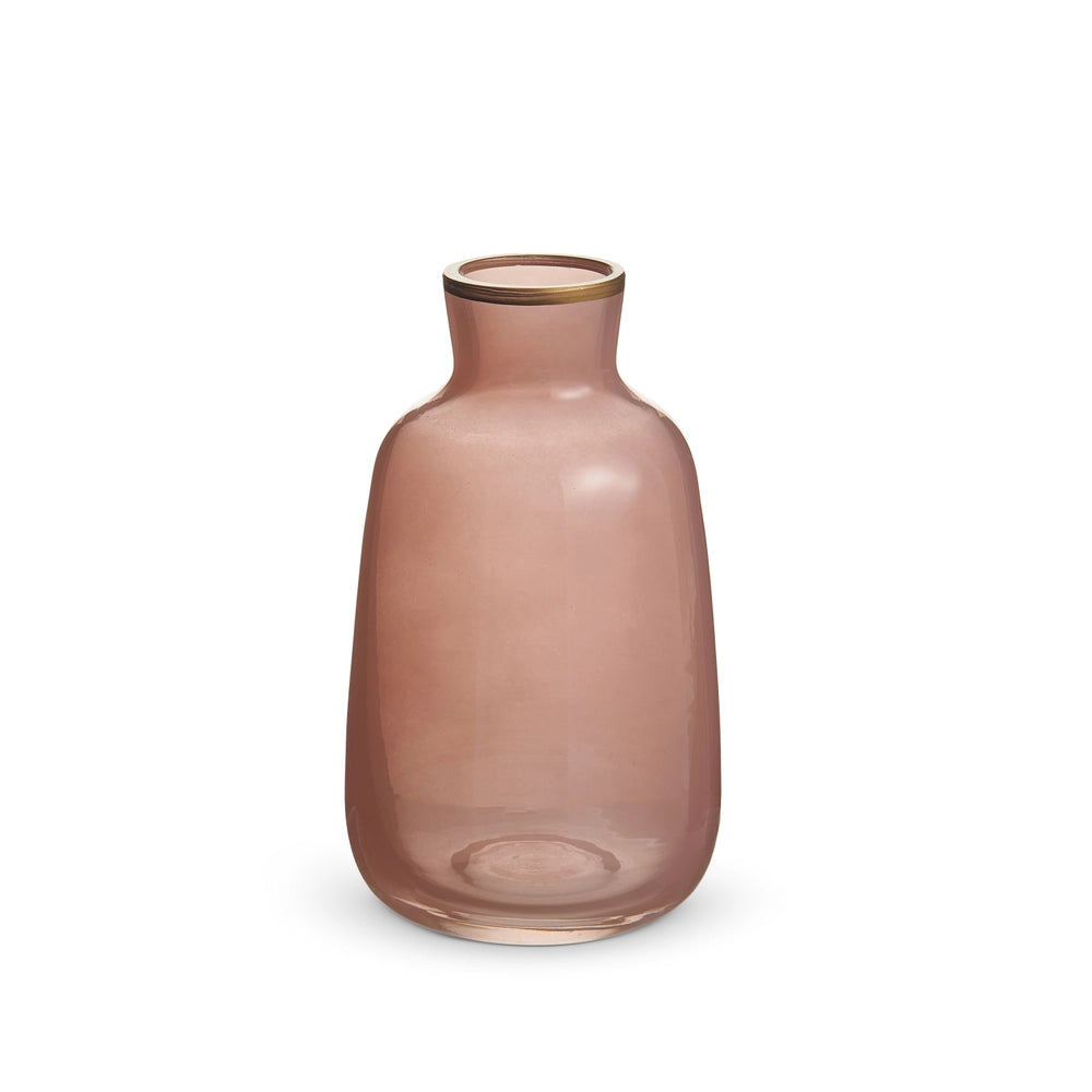Bud Vase with Gold Rim