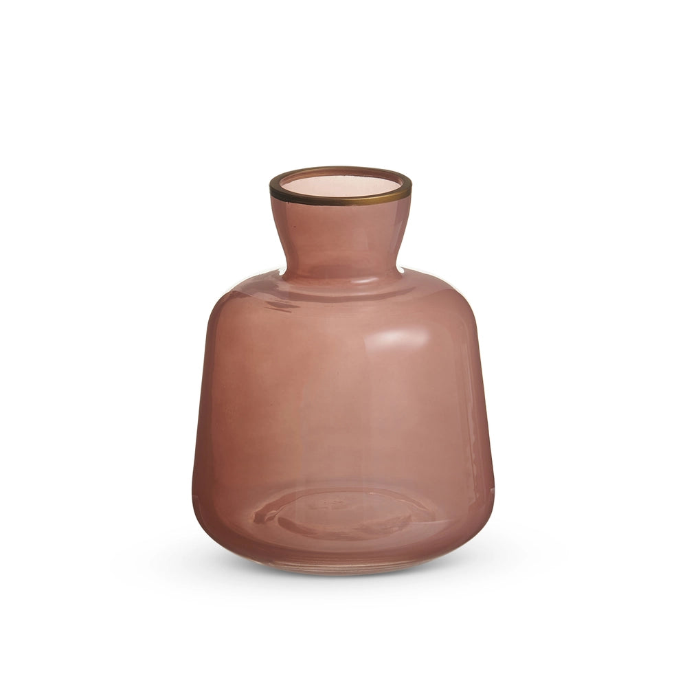 Bud Vase with Gold Rim