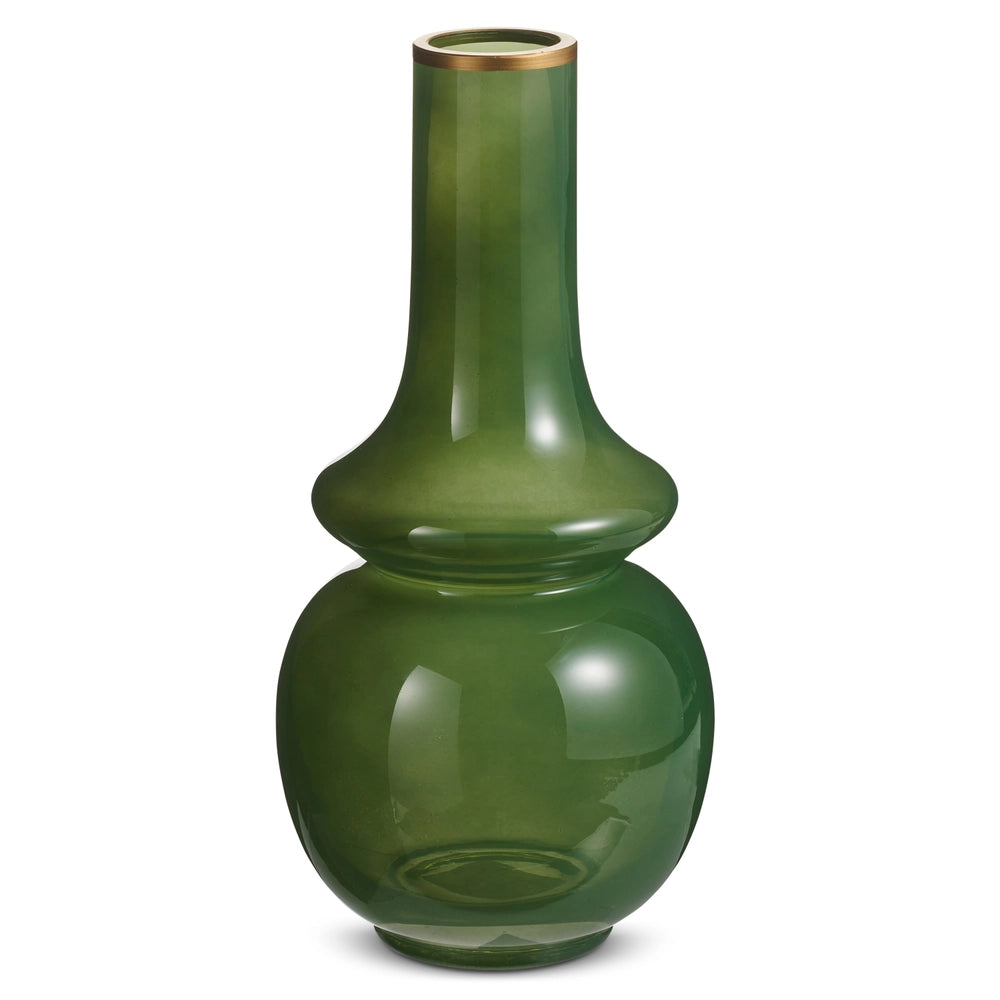 Bud Vase with Gold Rim