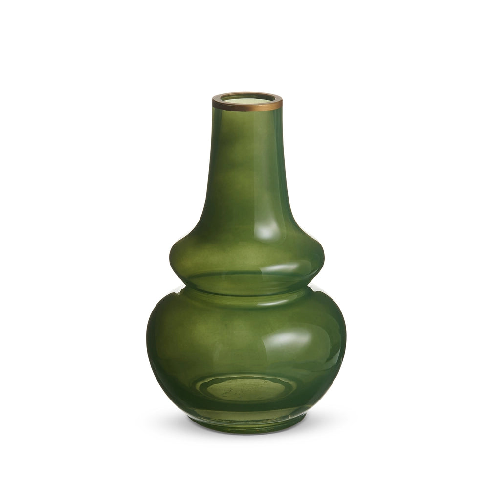 Bud Vase with Gold Rim