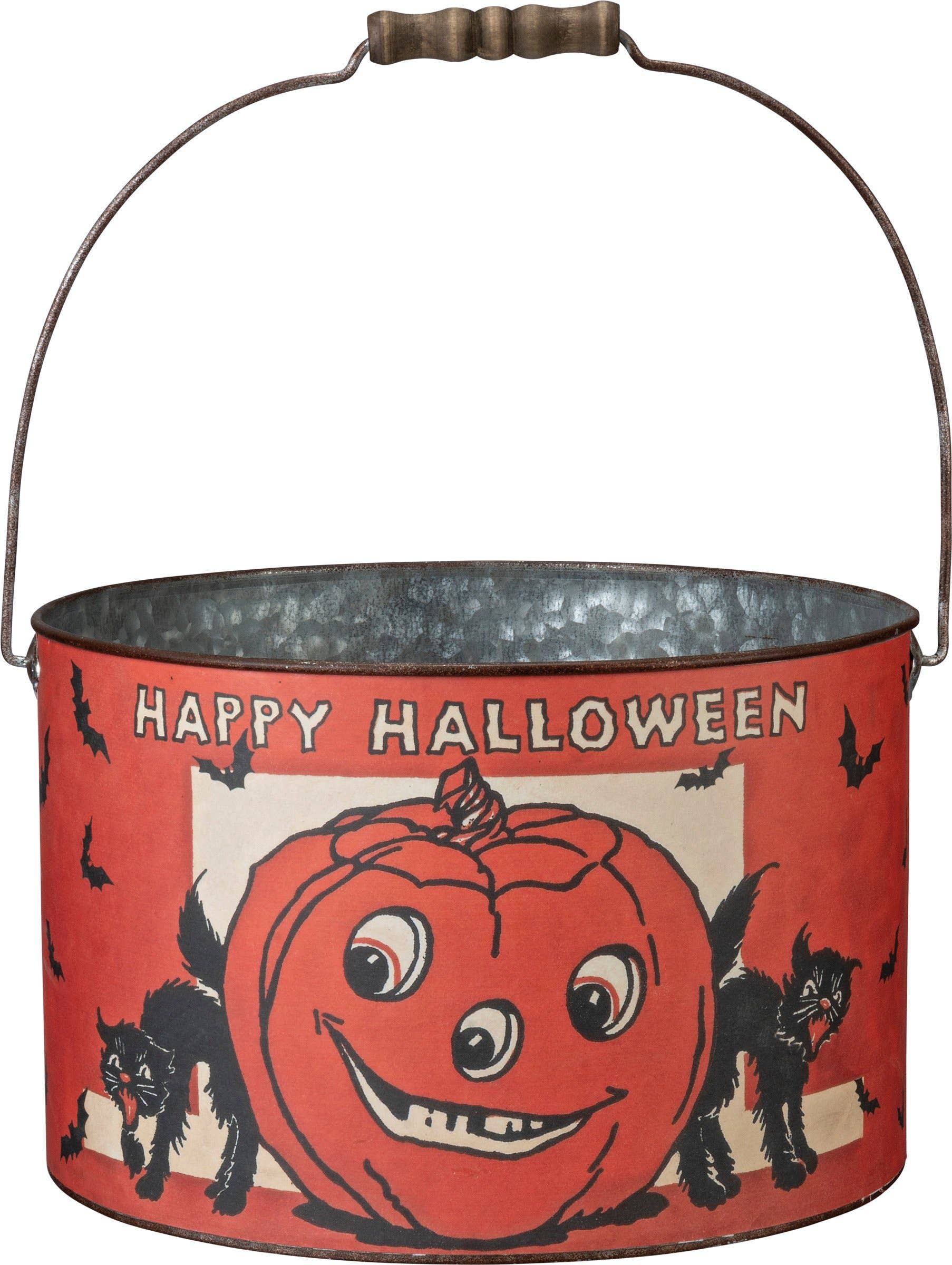 Vintage Happy Halloween Bucket