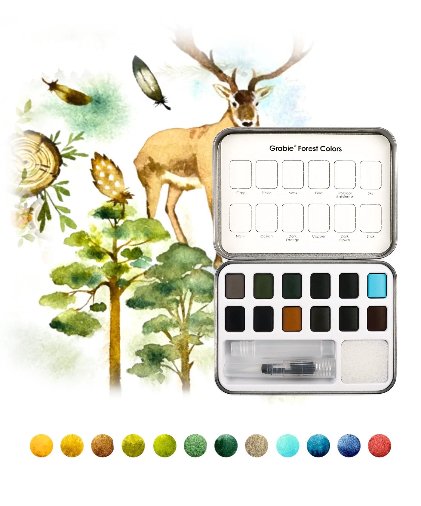 Themed Watercolor Coloring Club Box