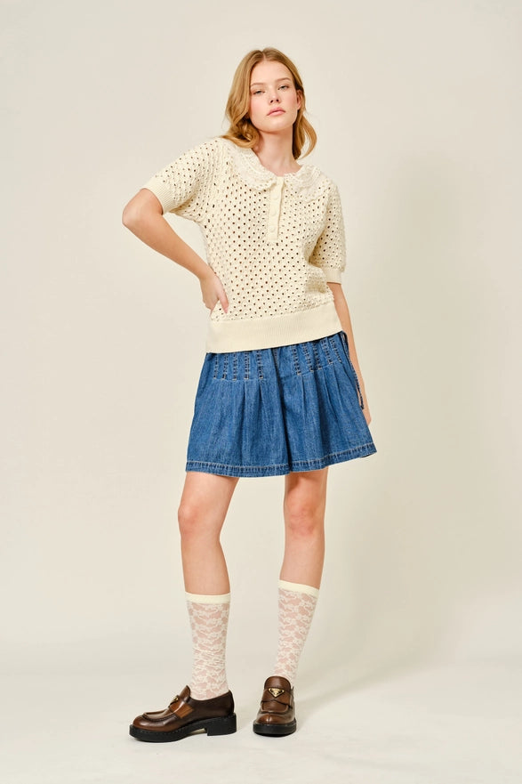 The Desirae Crochet Shirt