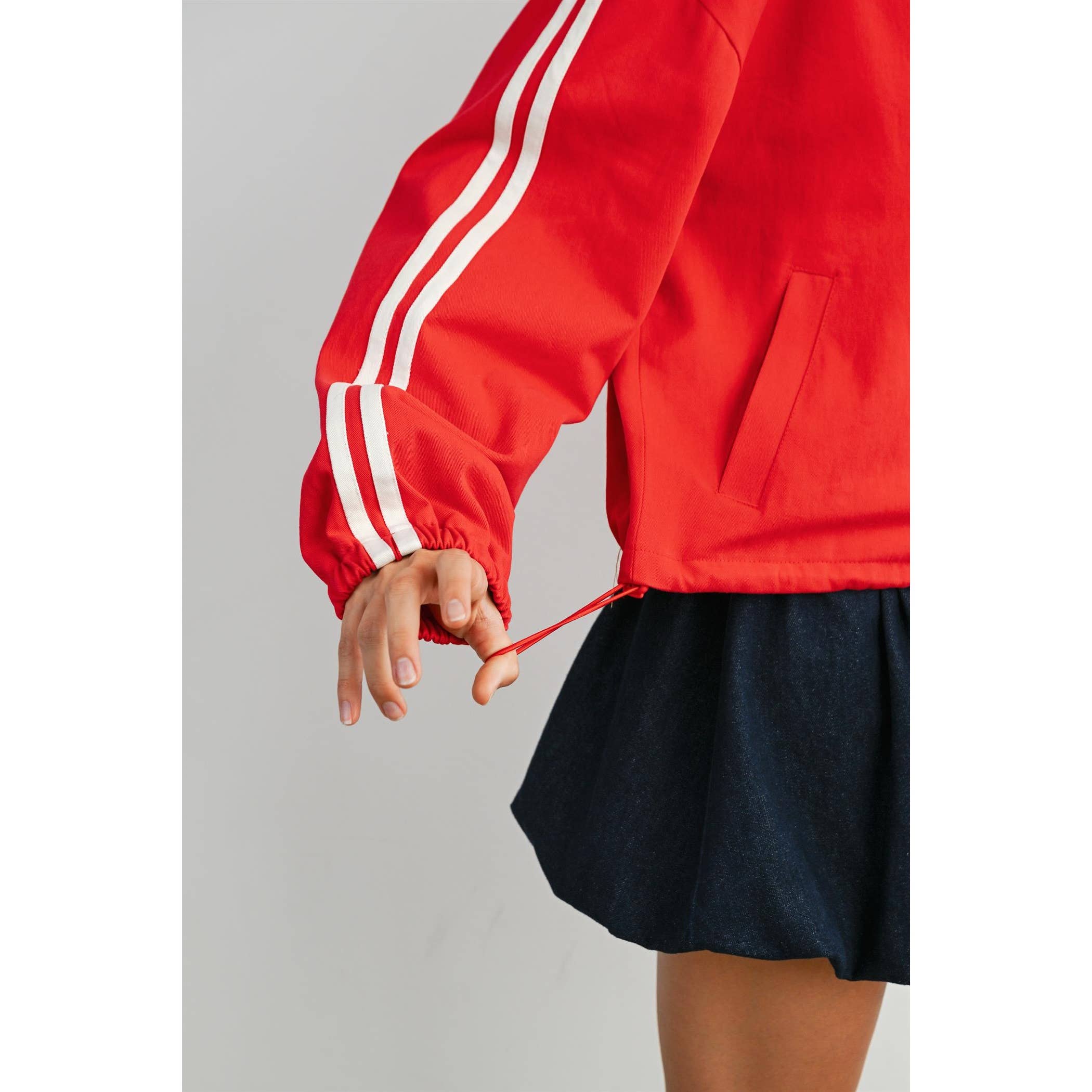 The Travis Striped Zip-Up Jacket