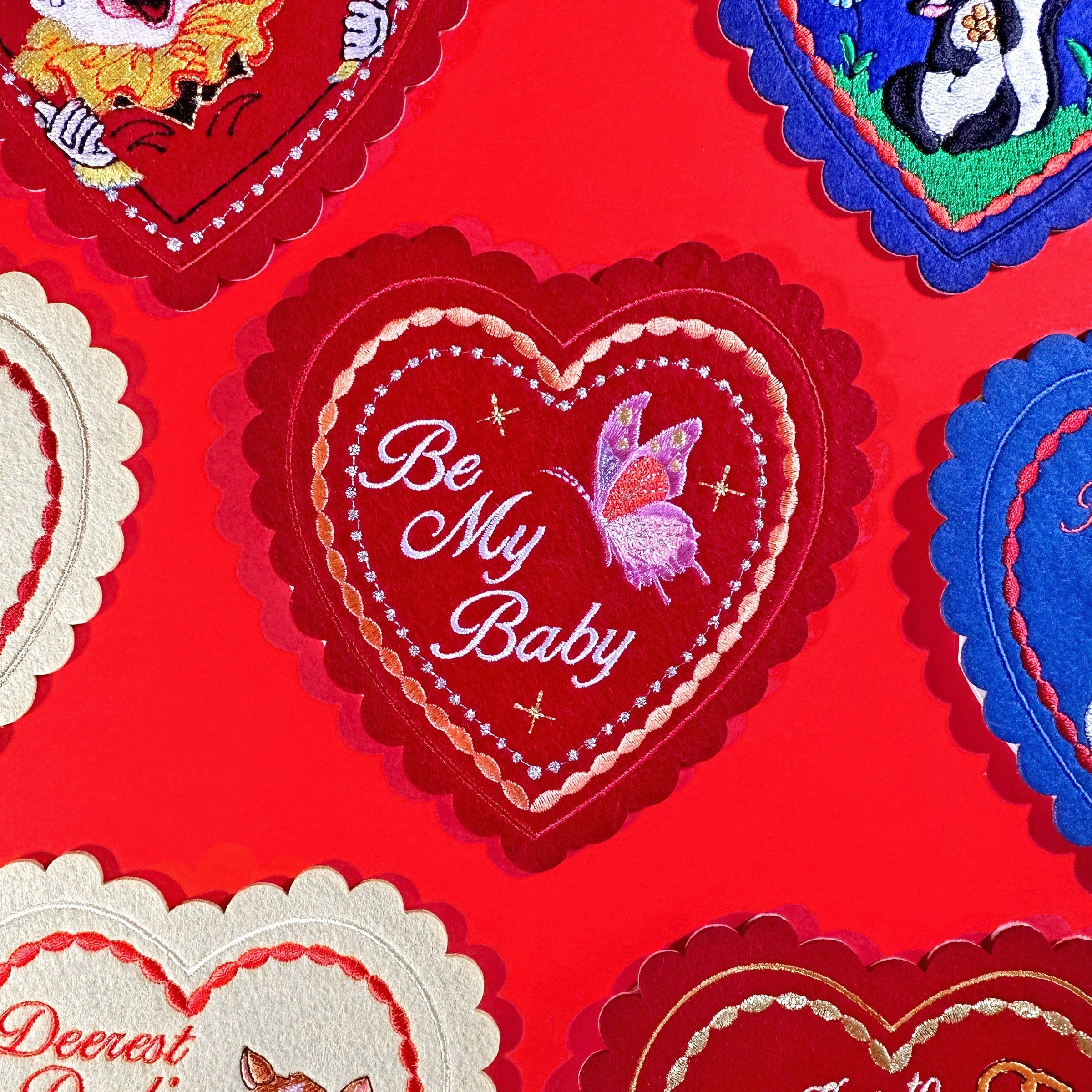 Iron on Patch: Be My Baby Doily