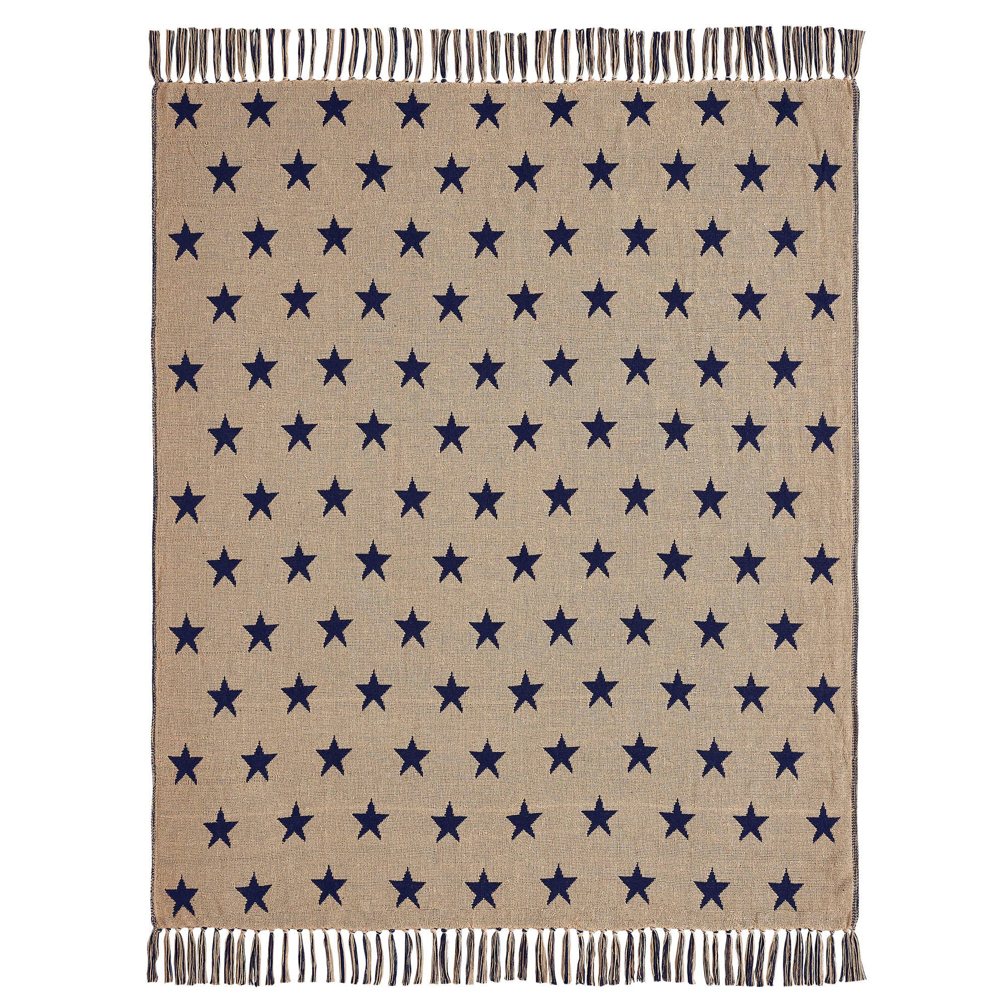 Patriotic Star Woven Throw