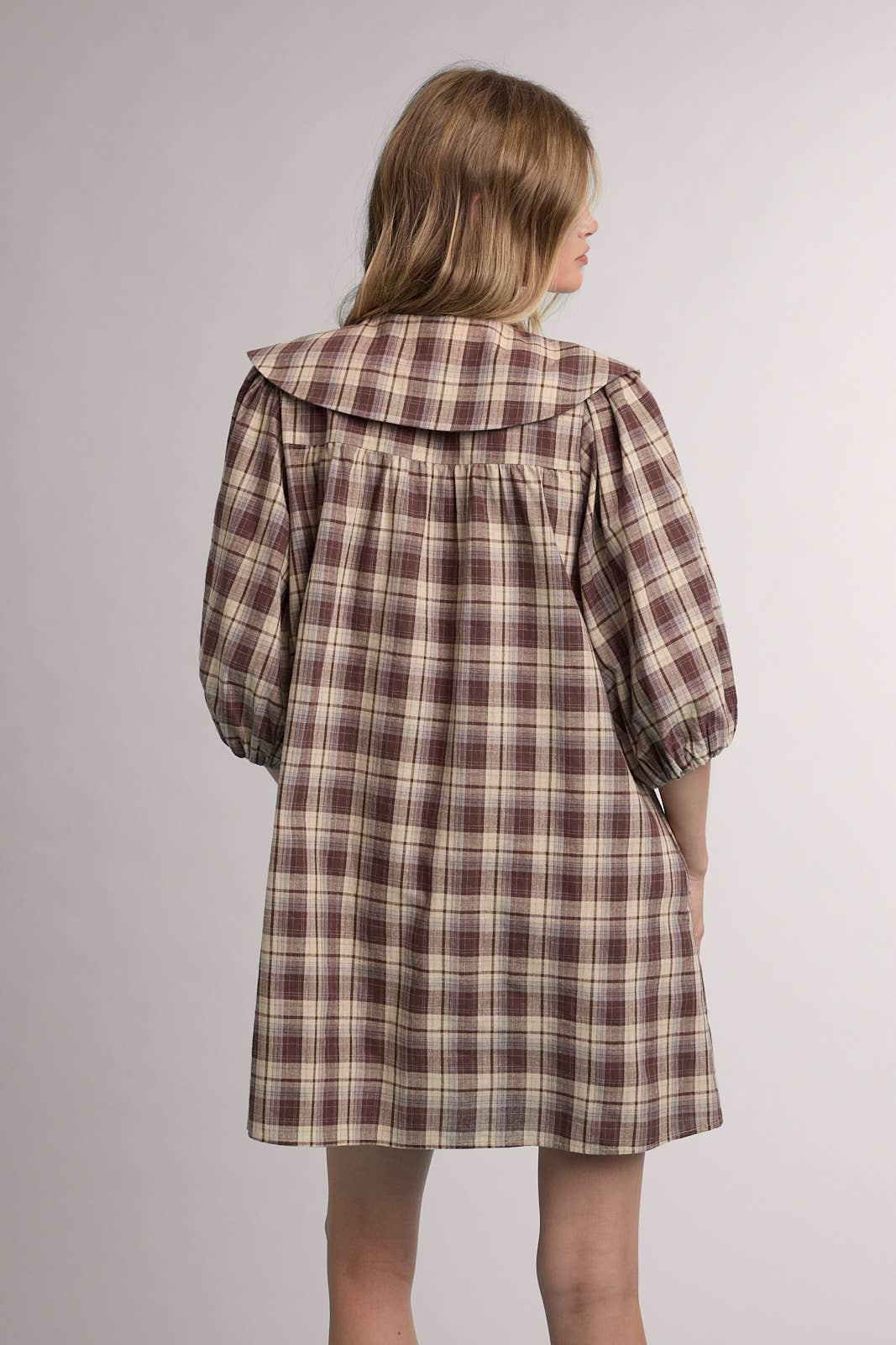 The Prim Checkered Midi Dress