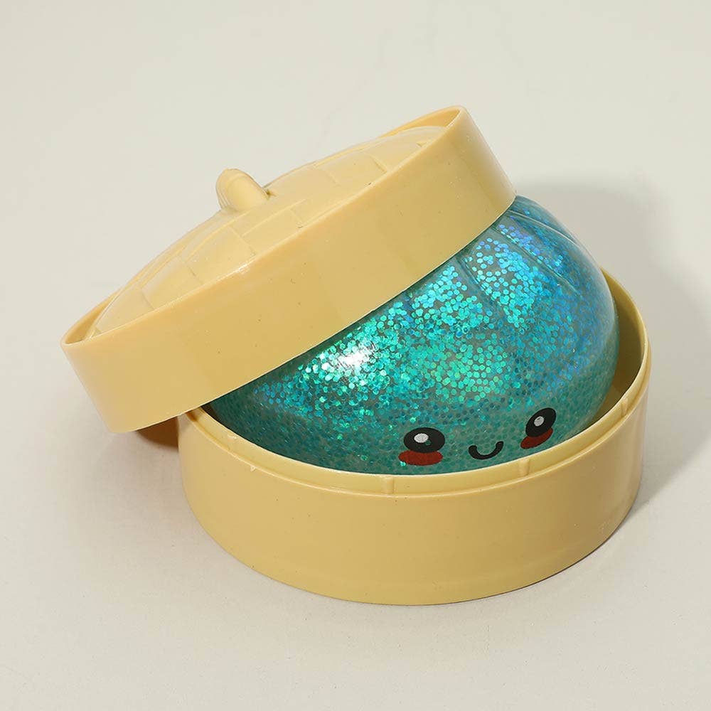 squishy glitter dumpling , mystery dumpling