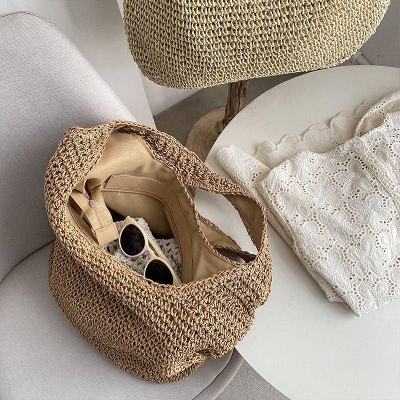 The Summer Woven Shoulder Bag