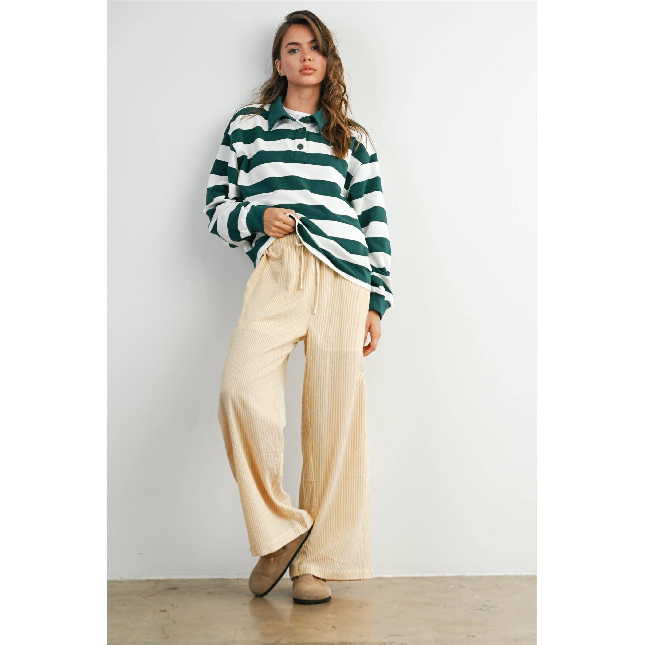 The Palmer Striped Rugby Sweatshirt