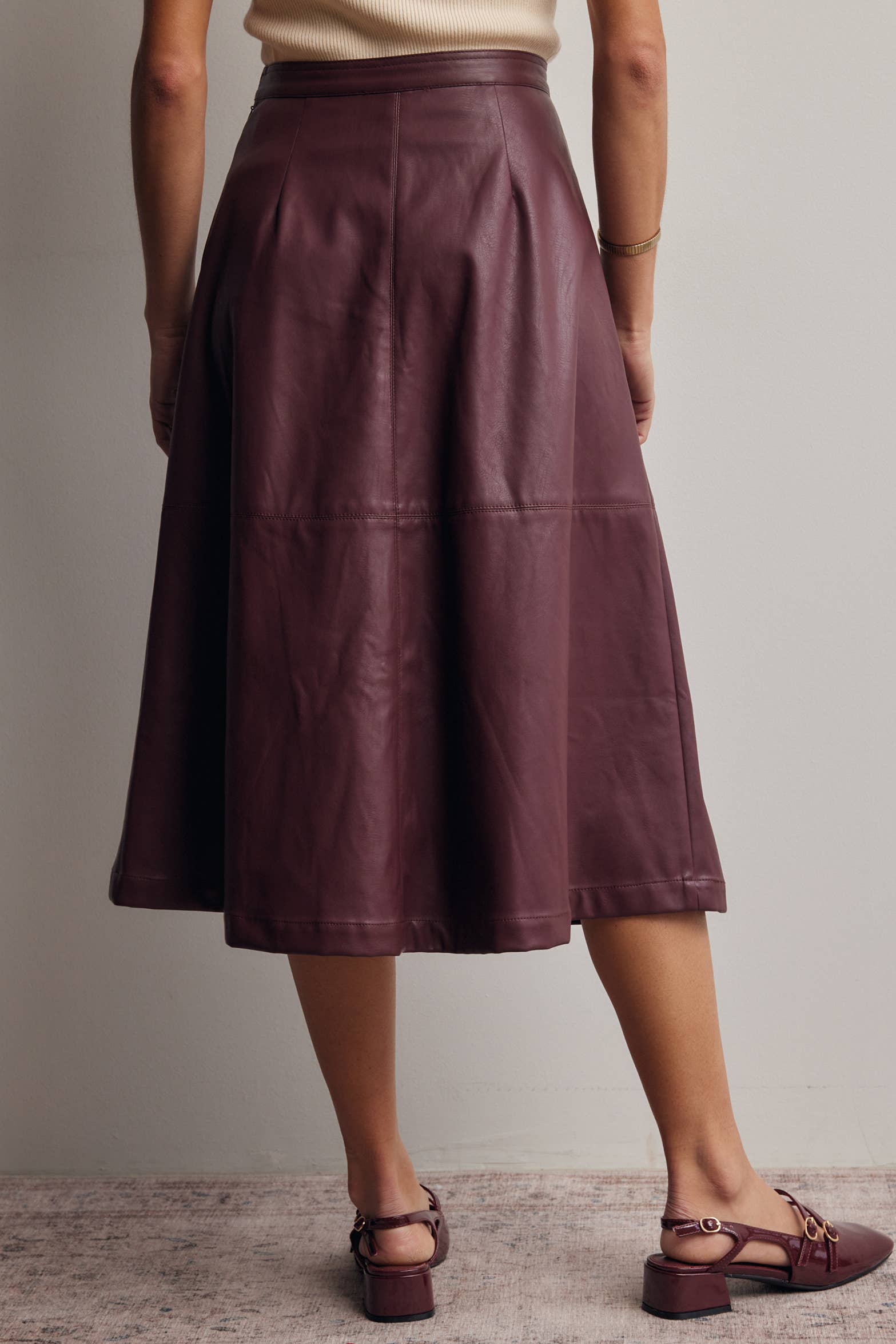 The Scottie Leather Skirt