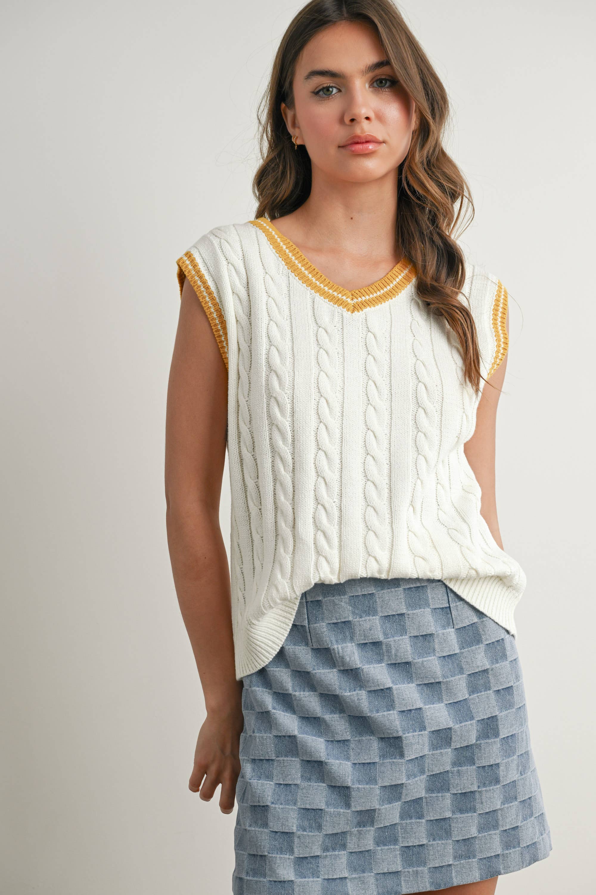 The Val Knitted Sweater Vest