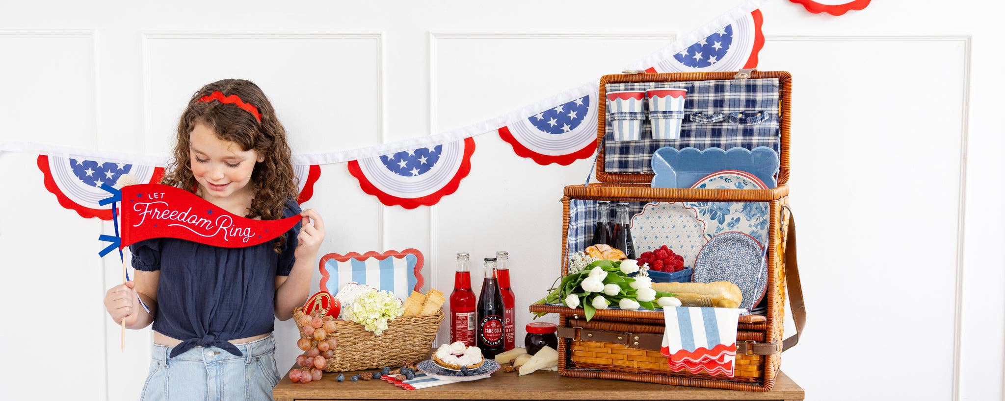 Hamptons Stripes Paper Plate