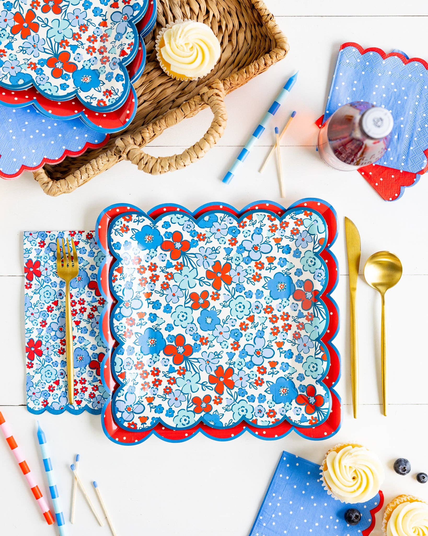 Floral Americana Plate