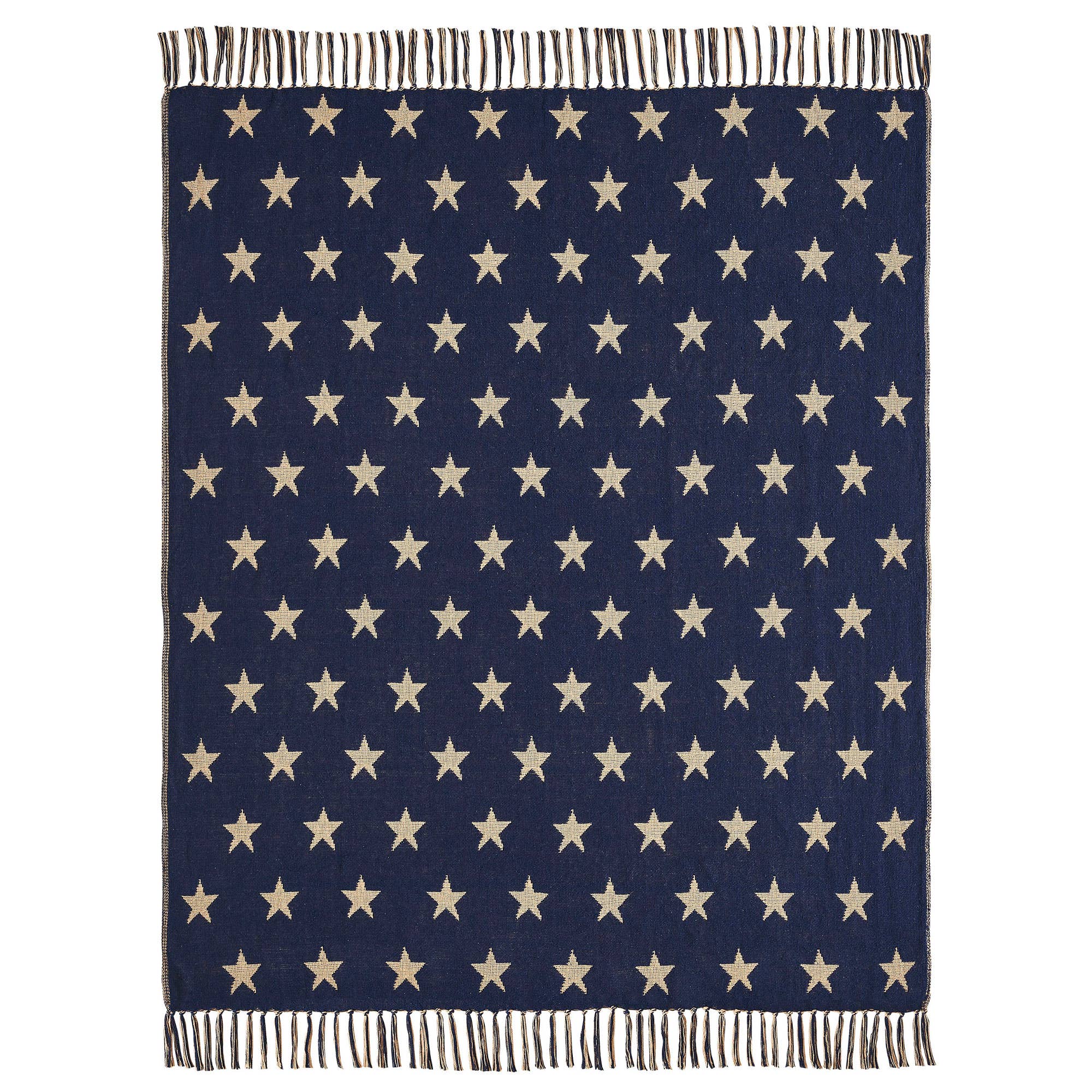 Patriotic Star Woven Throw