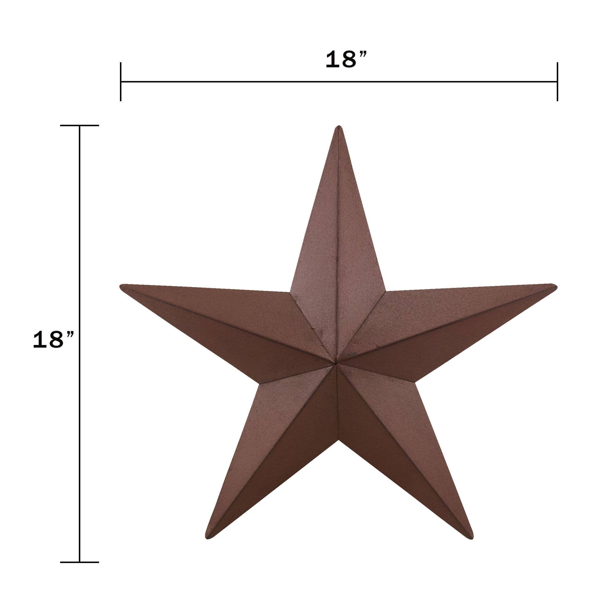 Burgundy Tin Star