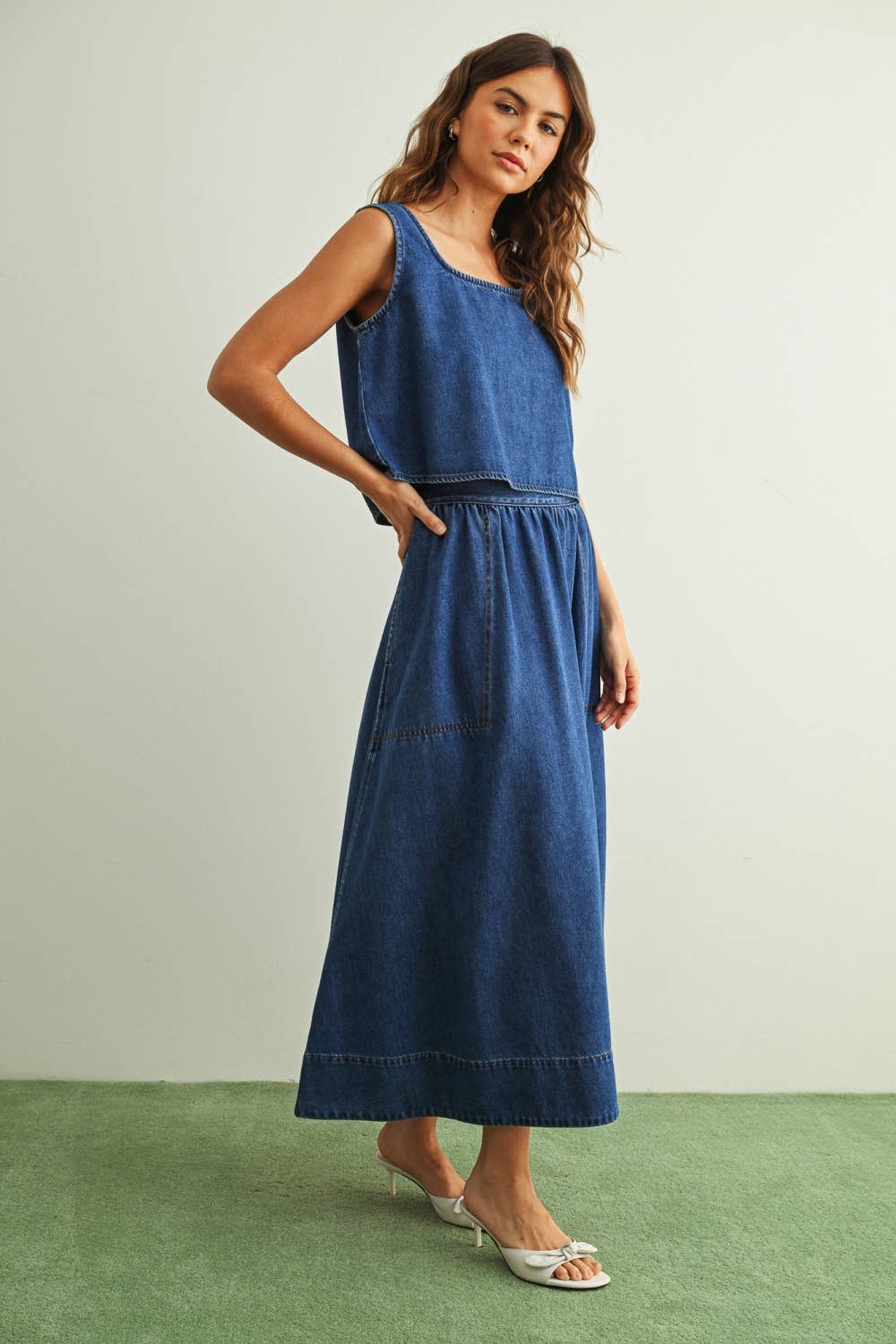 The Ellarae Denim Skirt