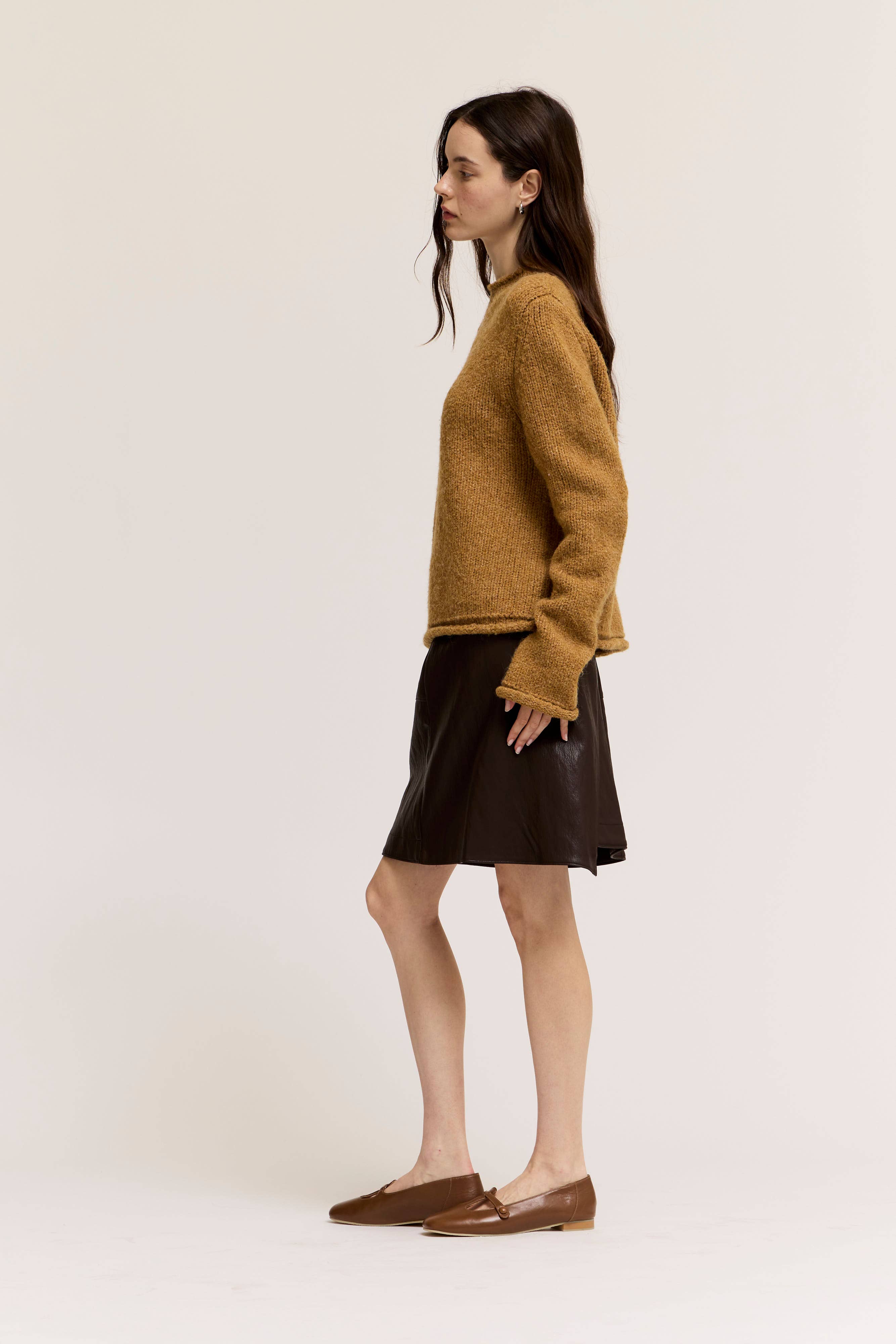 The Juno Rolled Edge Sweater