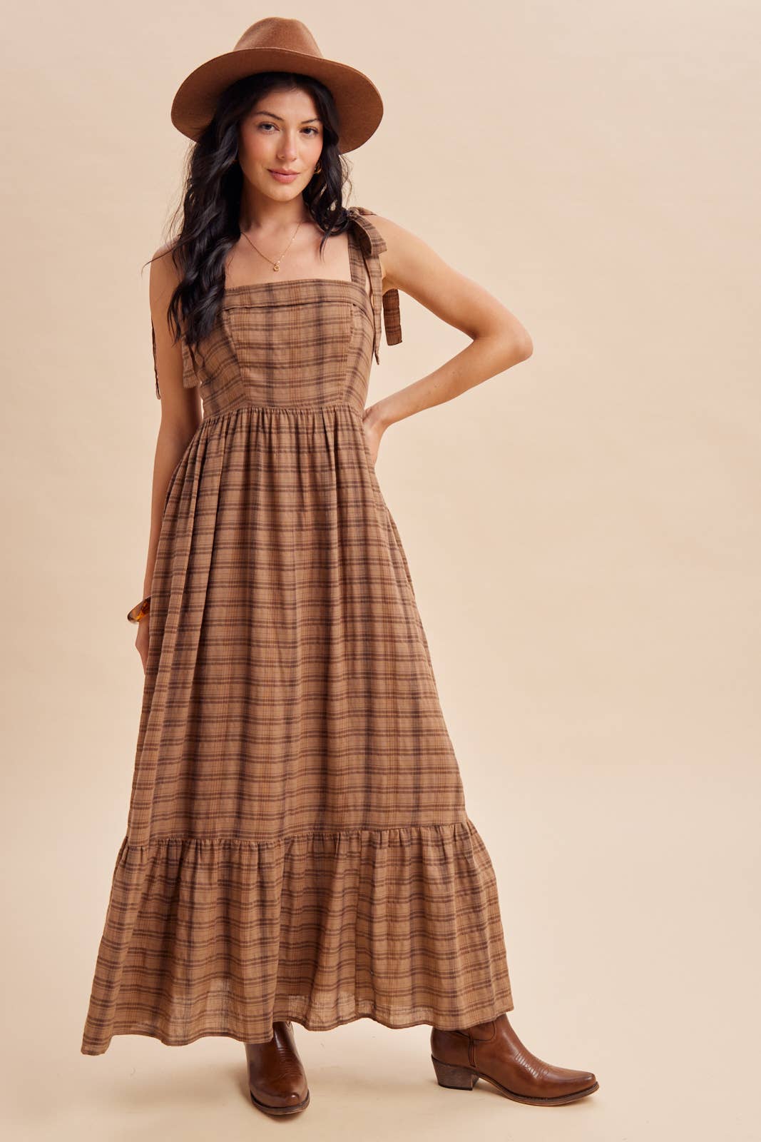 The Tally Tartan Maxi Dress
