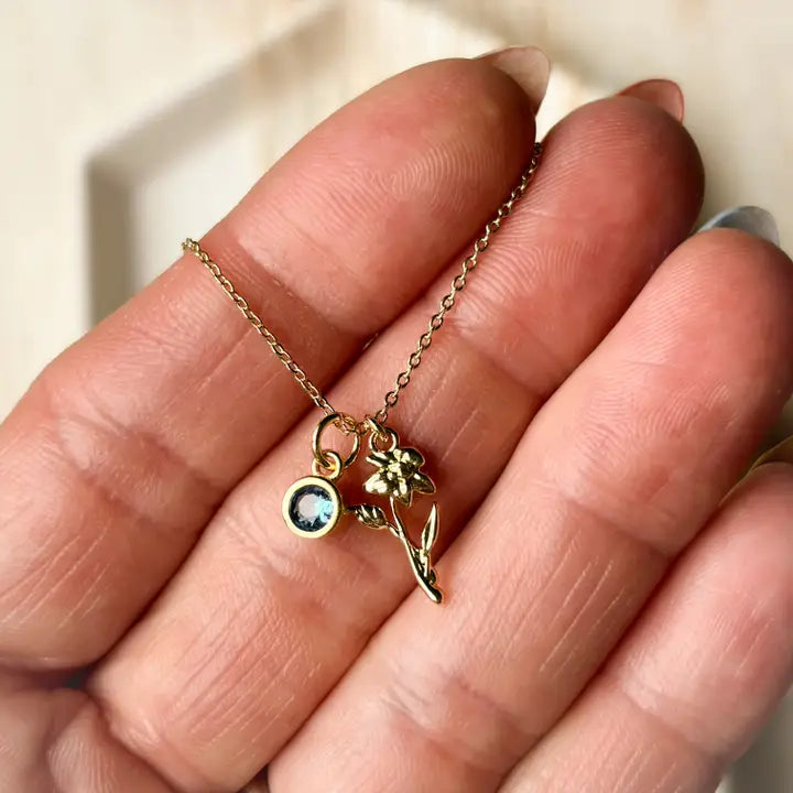 Birth Flower Necklace